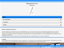 Tablet Screenshot of modevakschool-iris.nl